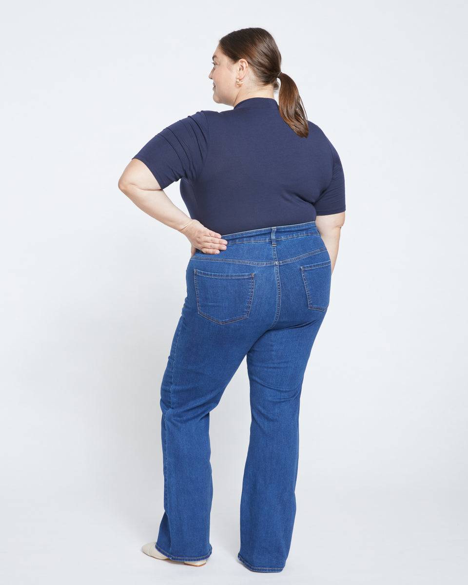 Farrah High Rise Flared Jeans - Pure Blue Zoom image 4