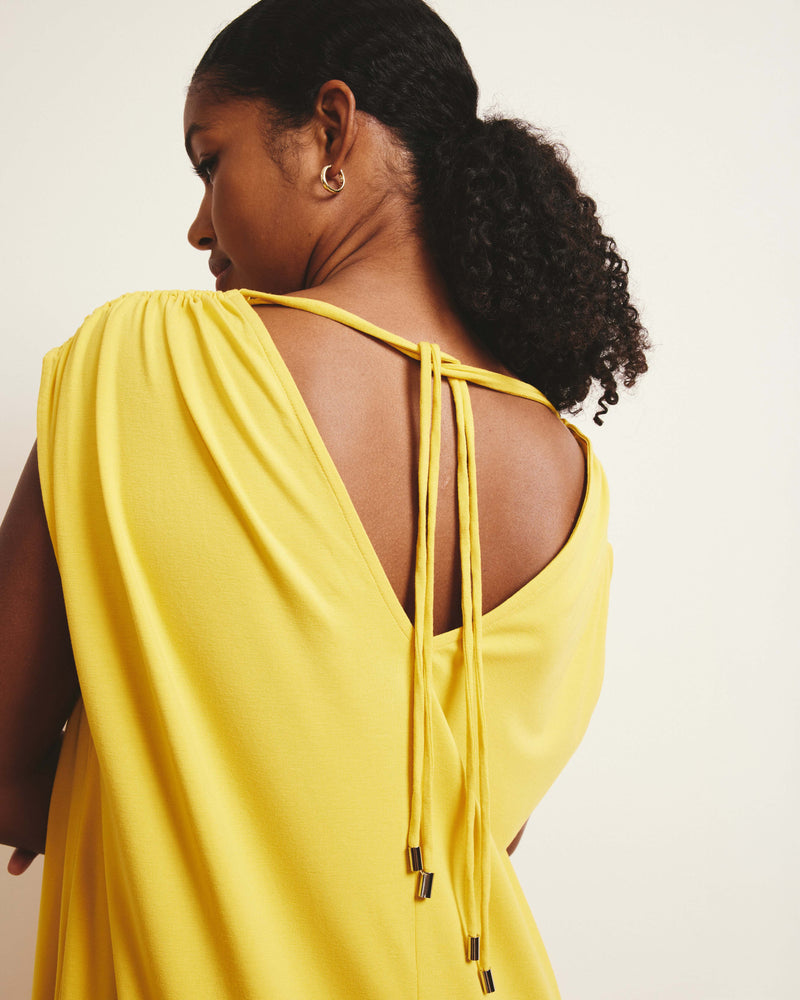 Kris Divine Jersey Kaftan - Yellow