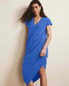 Iconic Geneva V-Neck Dress - Lapis