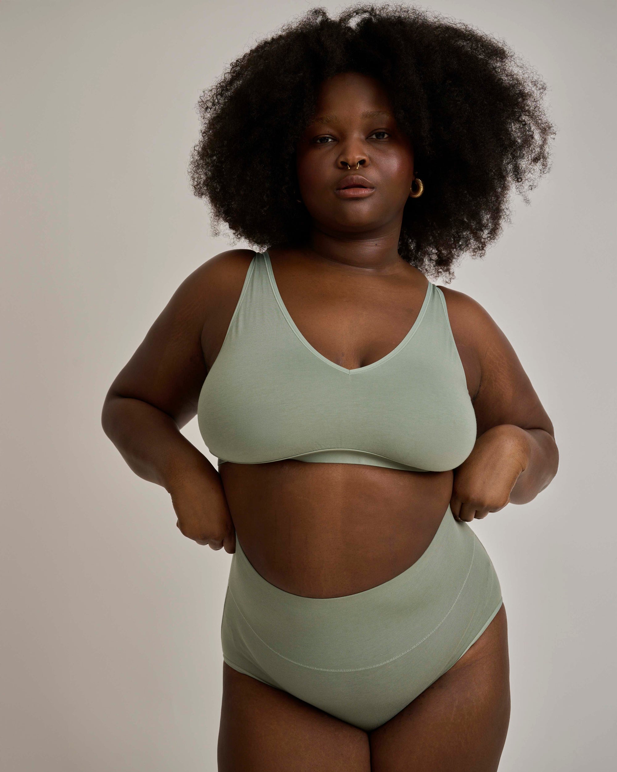 UltimateS Full Coverage High Rise Brief - Sage