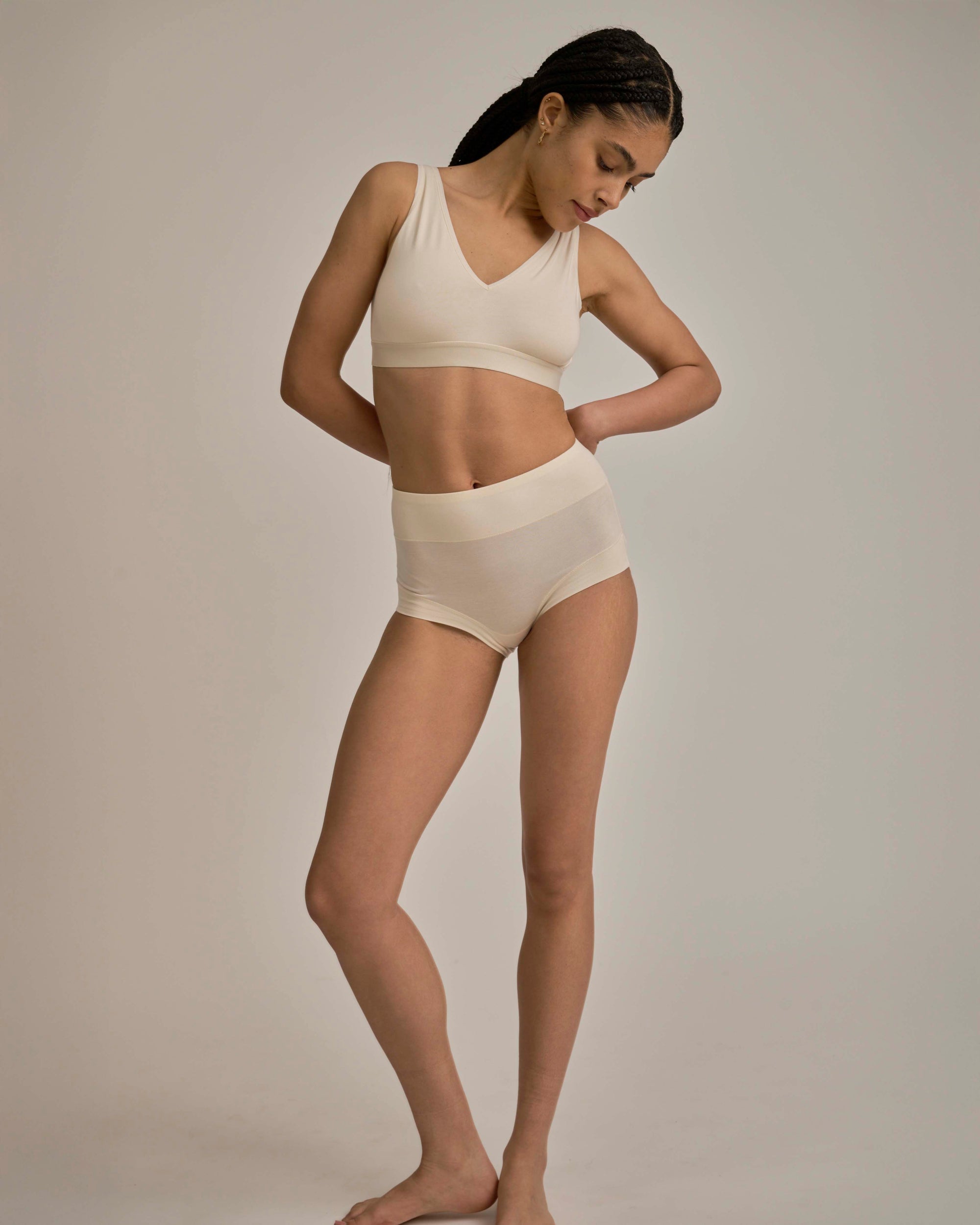 UltimateS Super Full Coverage High Rise Brief - Porcelain