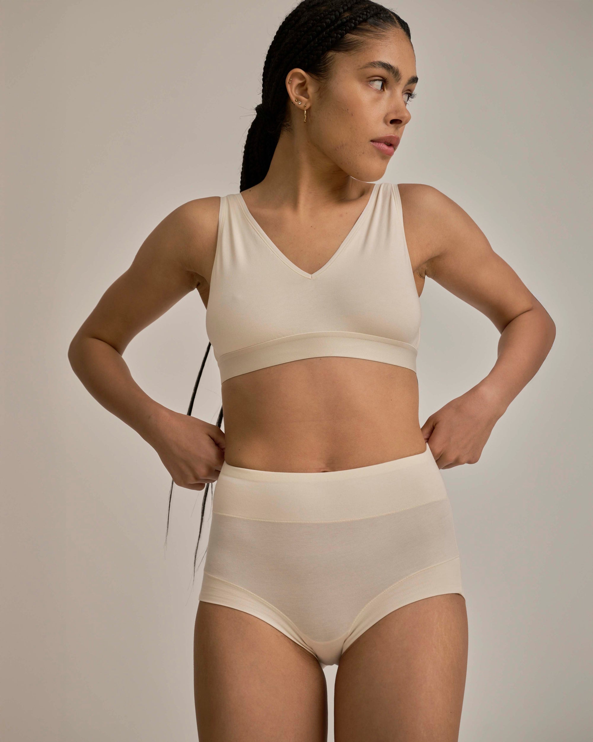 UltimateS Super Full Coverage High Rise Brief - Porcelain