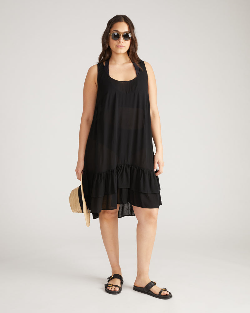 Elodie Voile Dress - Black