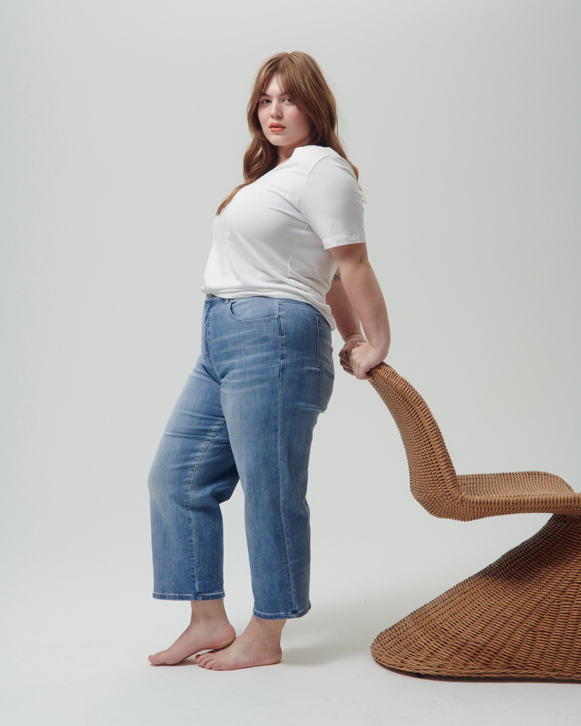 Bae Boyfriend Crop Jeans - Light Blue