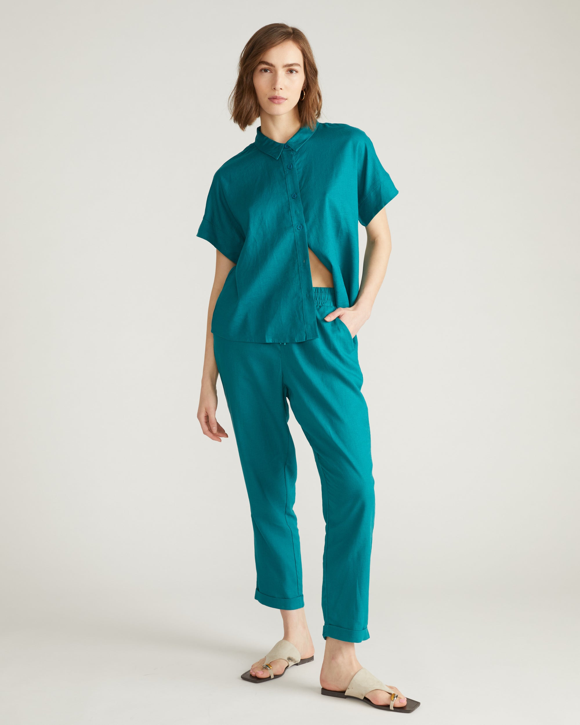 Tupelo Linen Shirt - Aurora