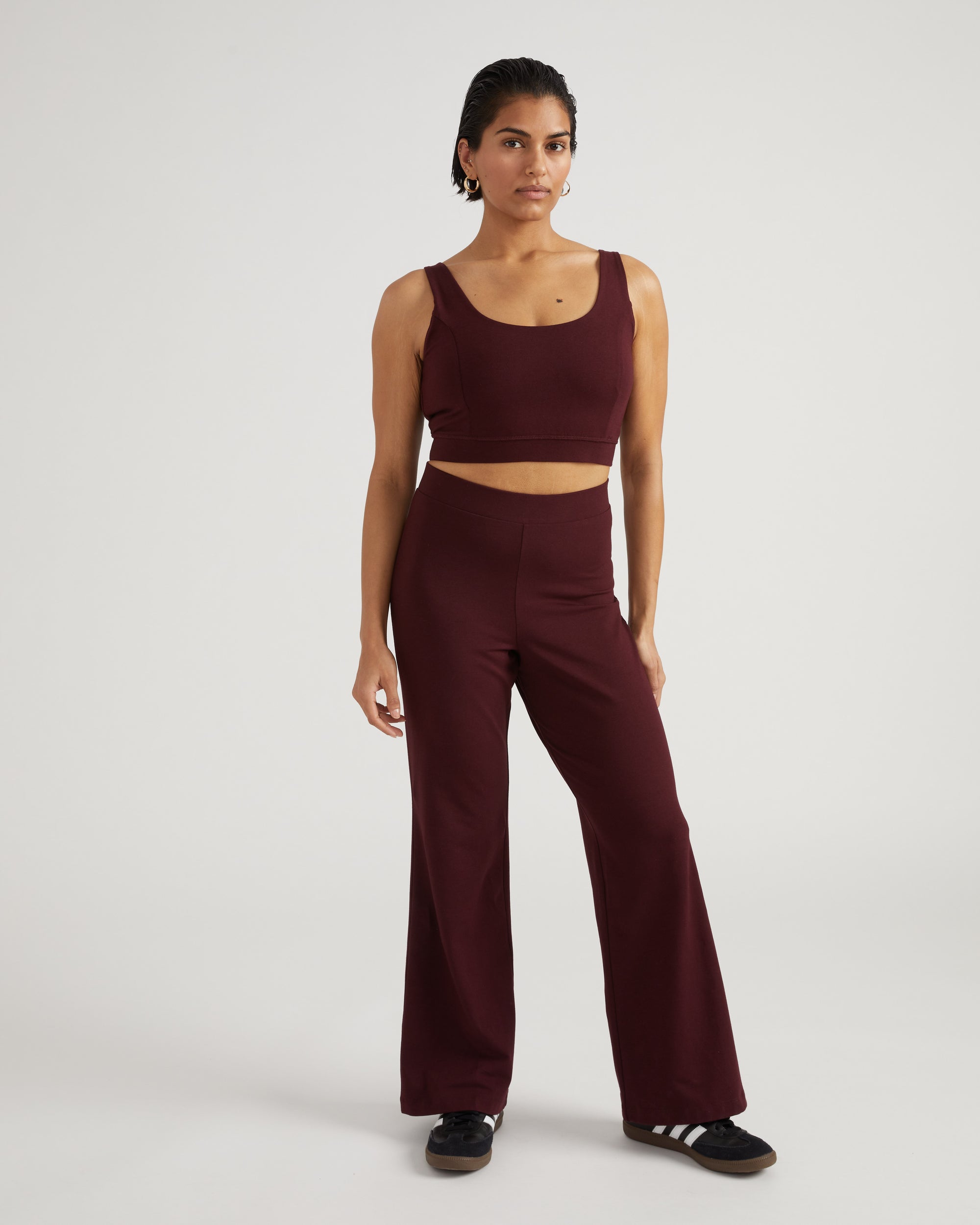 Roya Bootcut Legging - Black Cherry