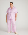 Iris Linen Easy Pull-On Pants - Lilac
