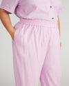 Iris Linen Easy Pull-On Pants - Lilac