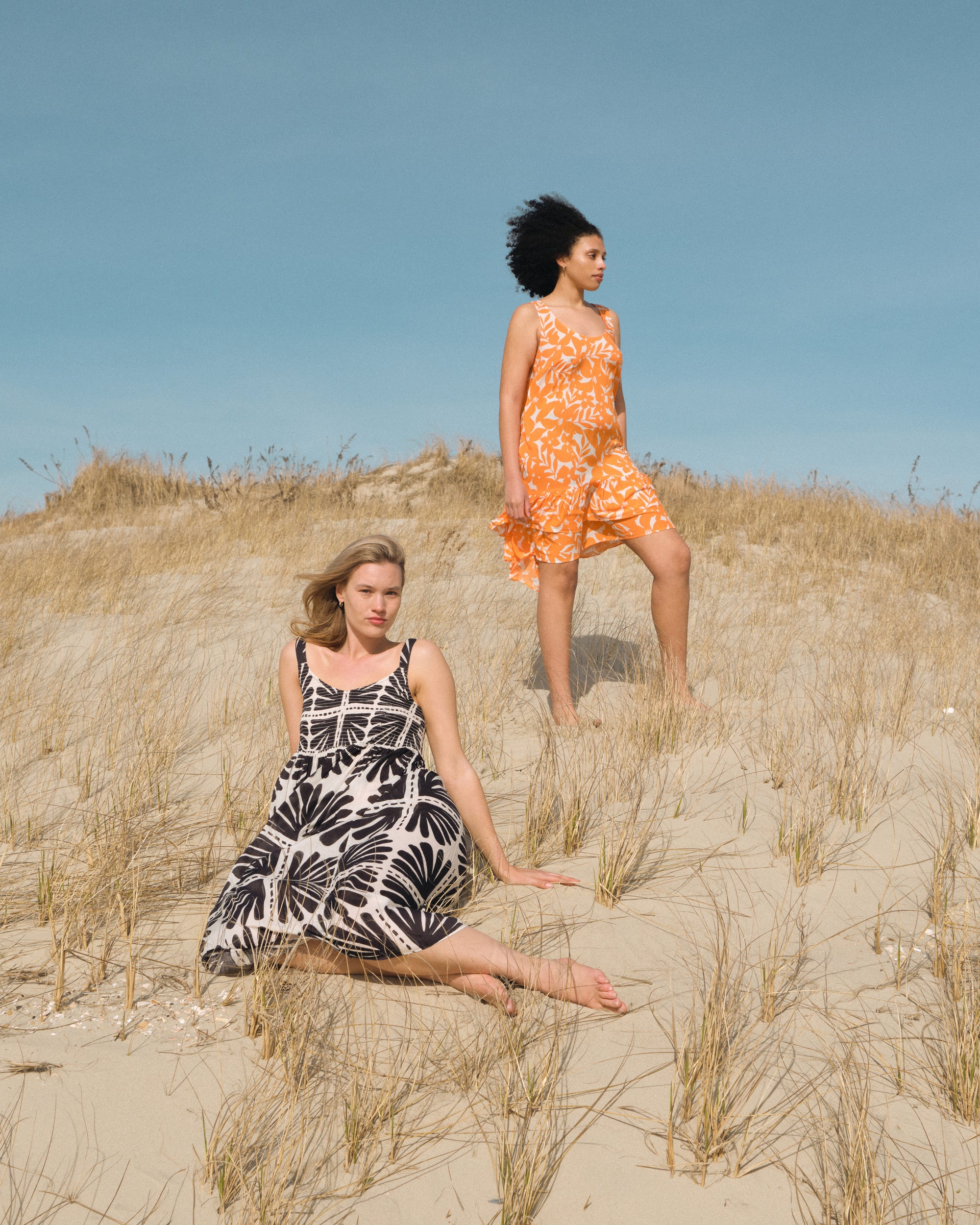 Harmony Voile Dress - Ink Bloom Print