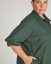 Linen Rubicon Shirtdress - Luscious Green