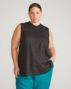 Cameo Linen Tunic - Black