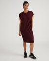 Carrea Relaxed Liquid Jersey Dress - Black Cherry