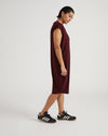 Carrea Relaxed Liquid Jersey Dress - Black Cherry