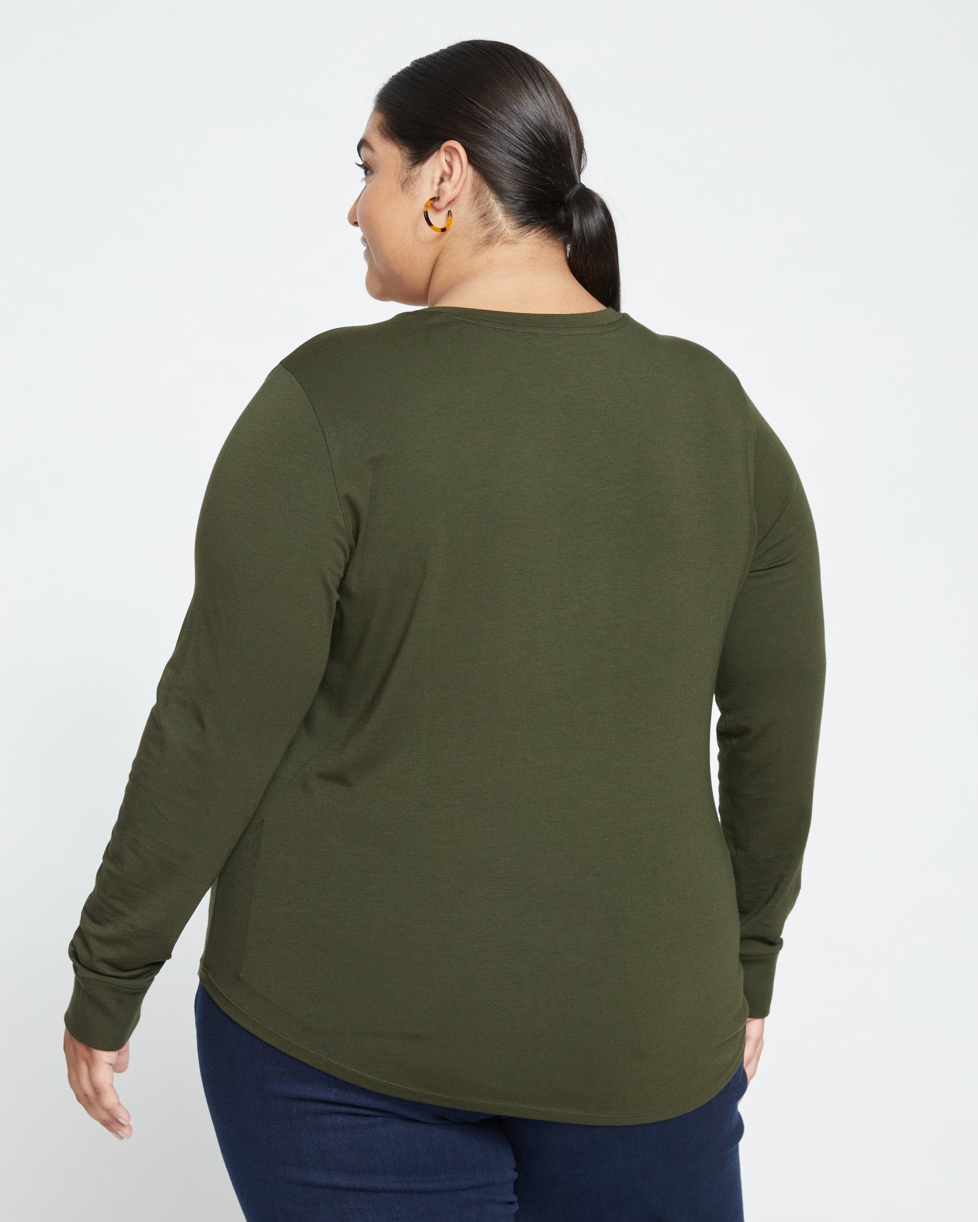 Long Sleeve V Rex - Evening Forest