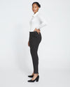 Moro Pocket Signature Ponte Pants - Slate Pinstripe