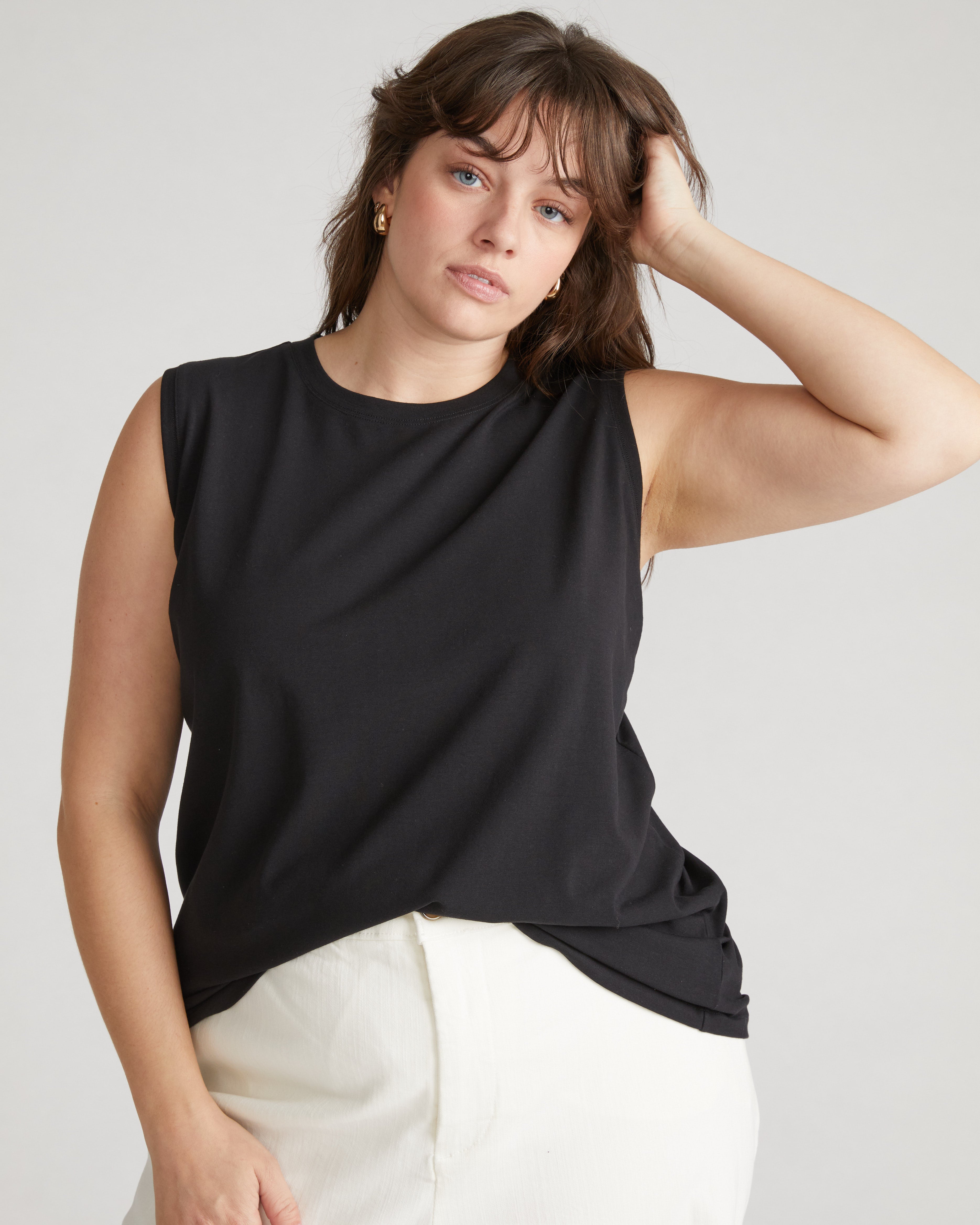 Patti Muscle Tank - Black – Universal Standard