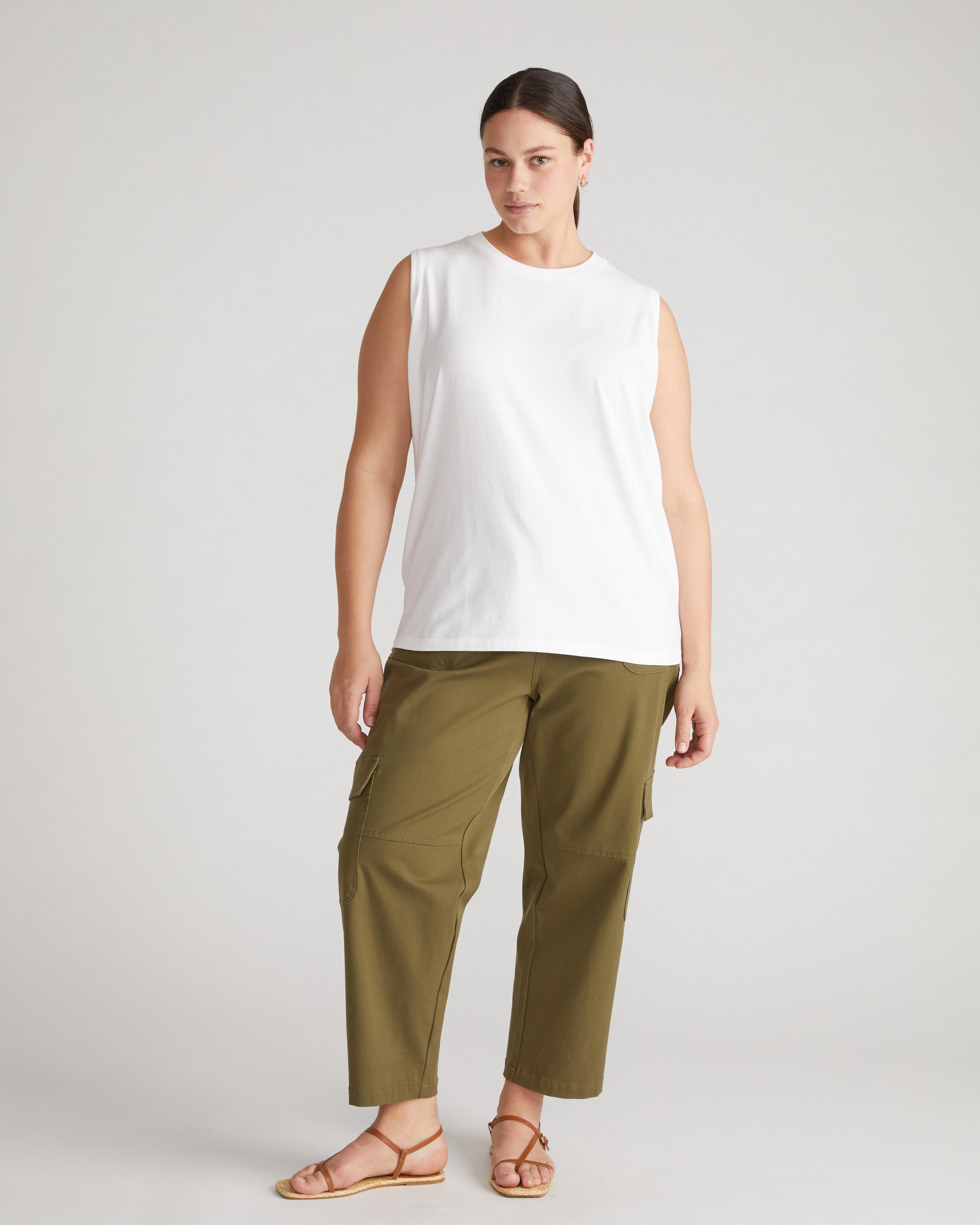 KARRY / American sleeve tank ホワイト American sleeve tank - KARRY OFFICIAL ONLINE STORE