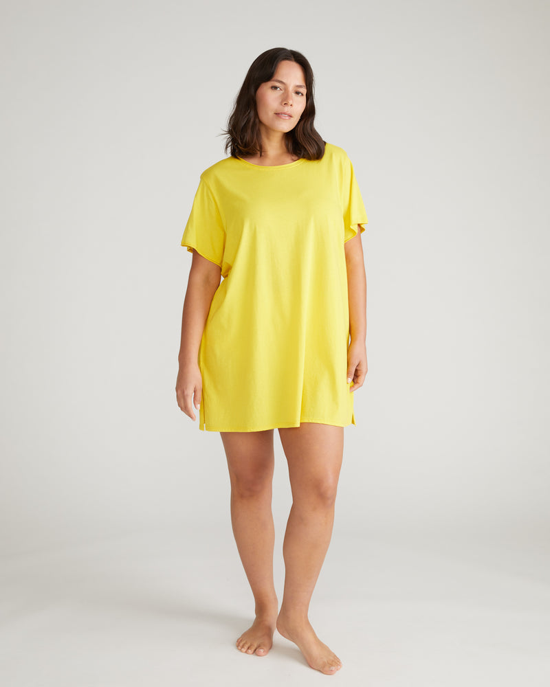 Pima Cotton Lounge Tee - Yellow