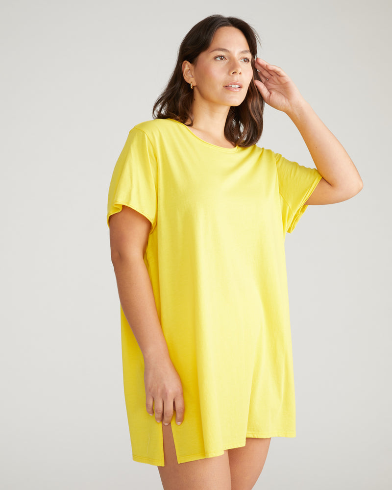 Pima Cotton Lounge Tee - Yellow