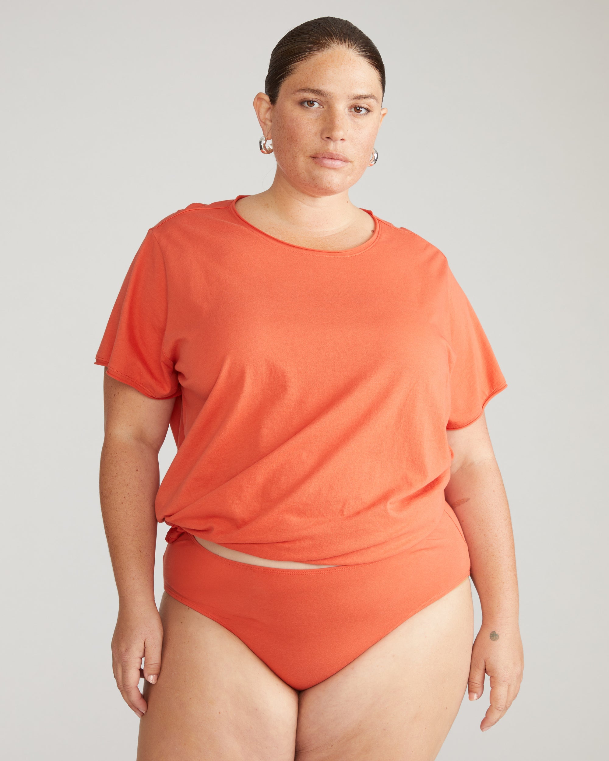 Pima Cotton Mid Rise Bikini - Sweet Berry