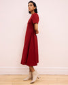 Saskia Ponte Dress - Garnet