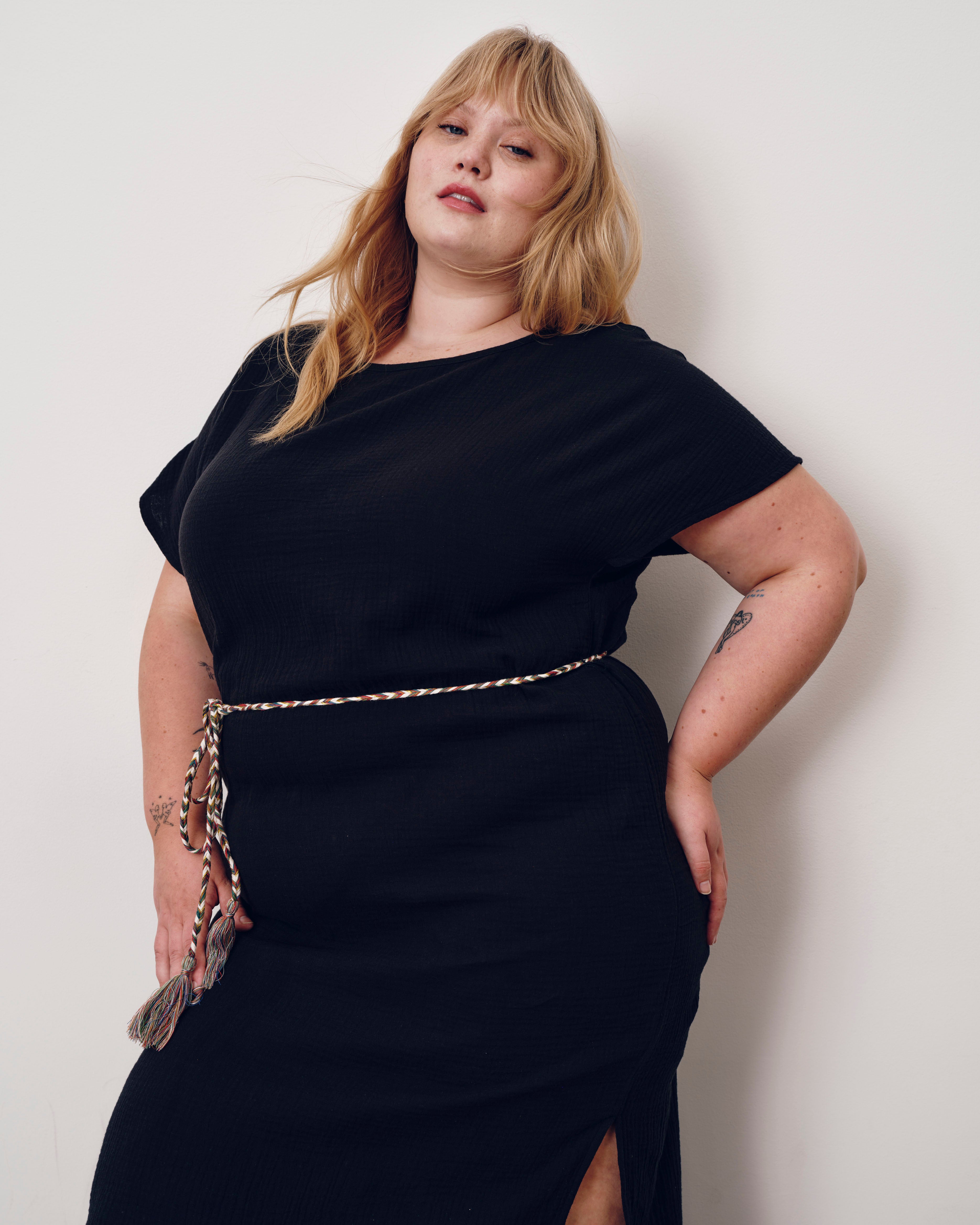 Universal Standard Plus Size Luxe Cotton Gauze Beach Dress