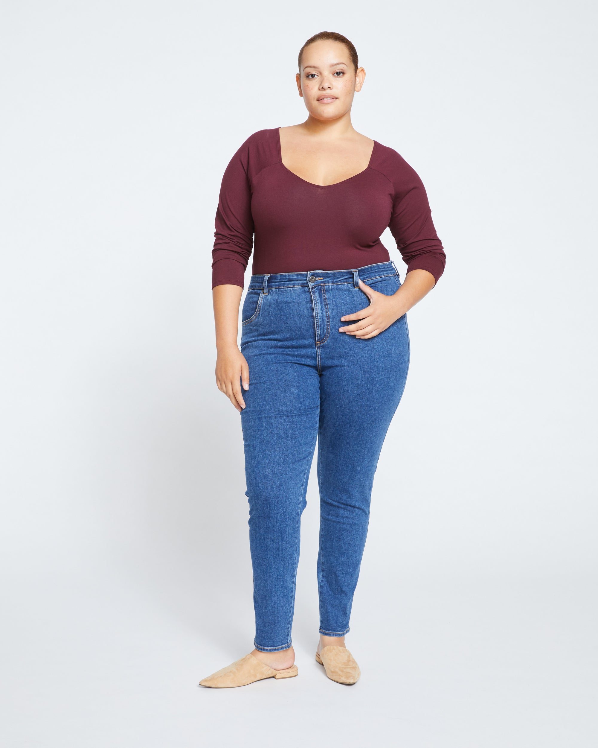 Seine High Rise Skinny Jeans 30 Inch - Odeon Blue