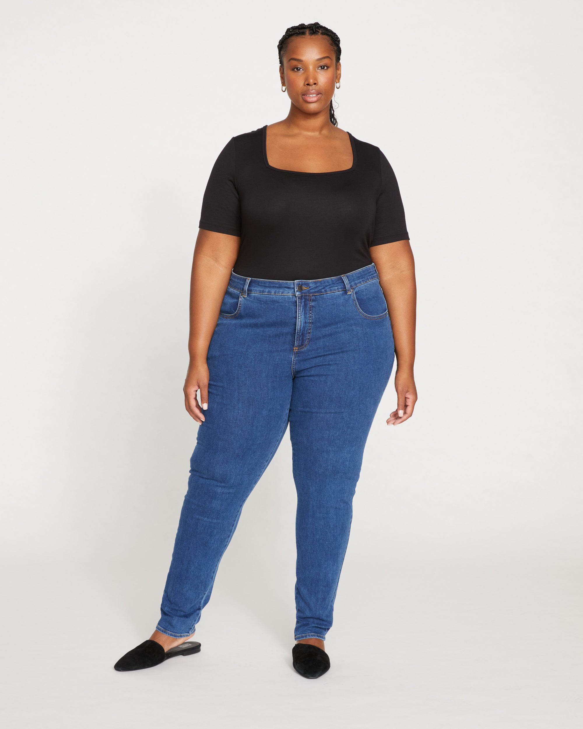 Seine Mid Rise Skinny Jeans 32 Inch - Odeon Blue