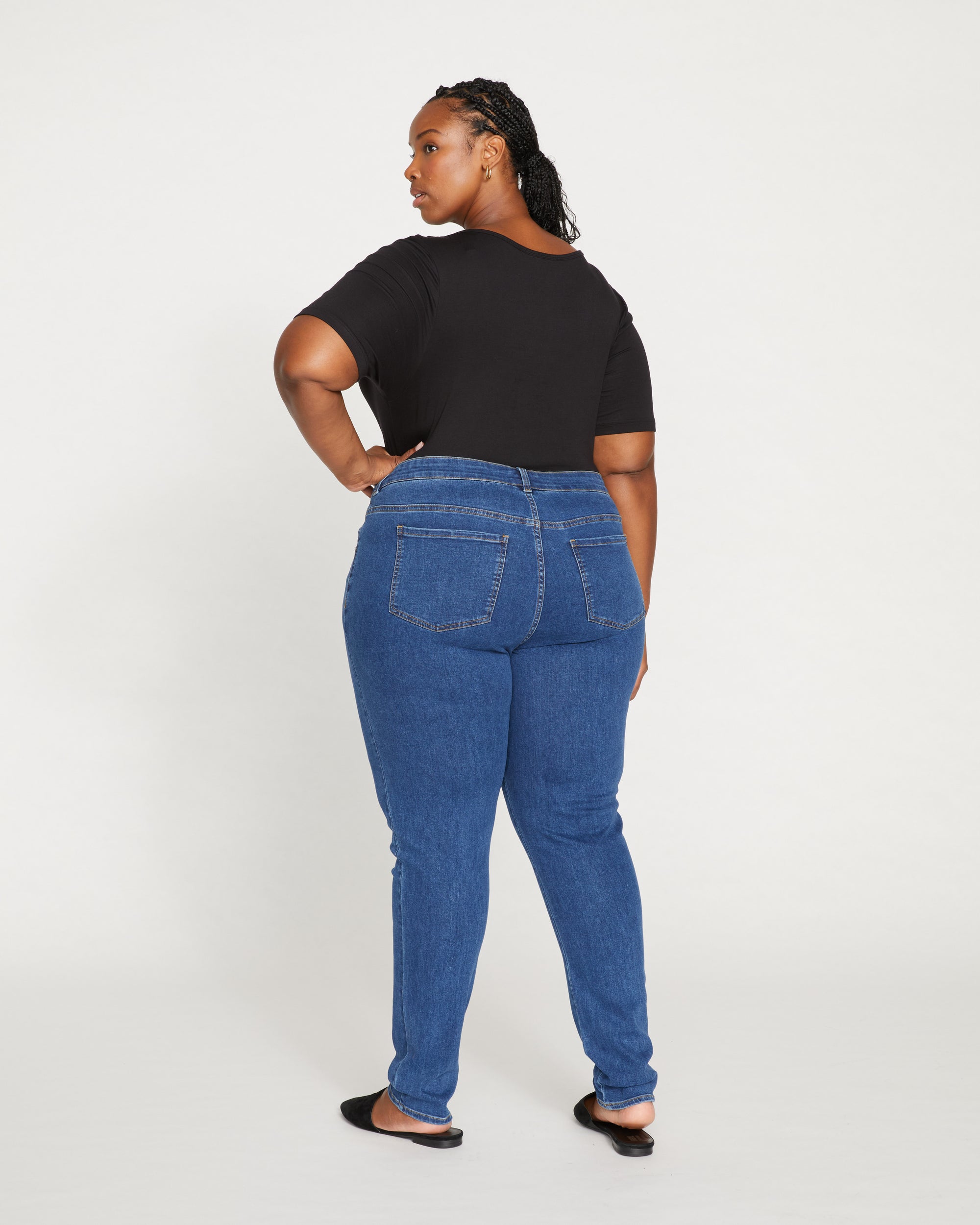 Seine Mid Rise Skinny Jeans 32 Inch - Odeon Blue