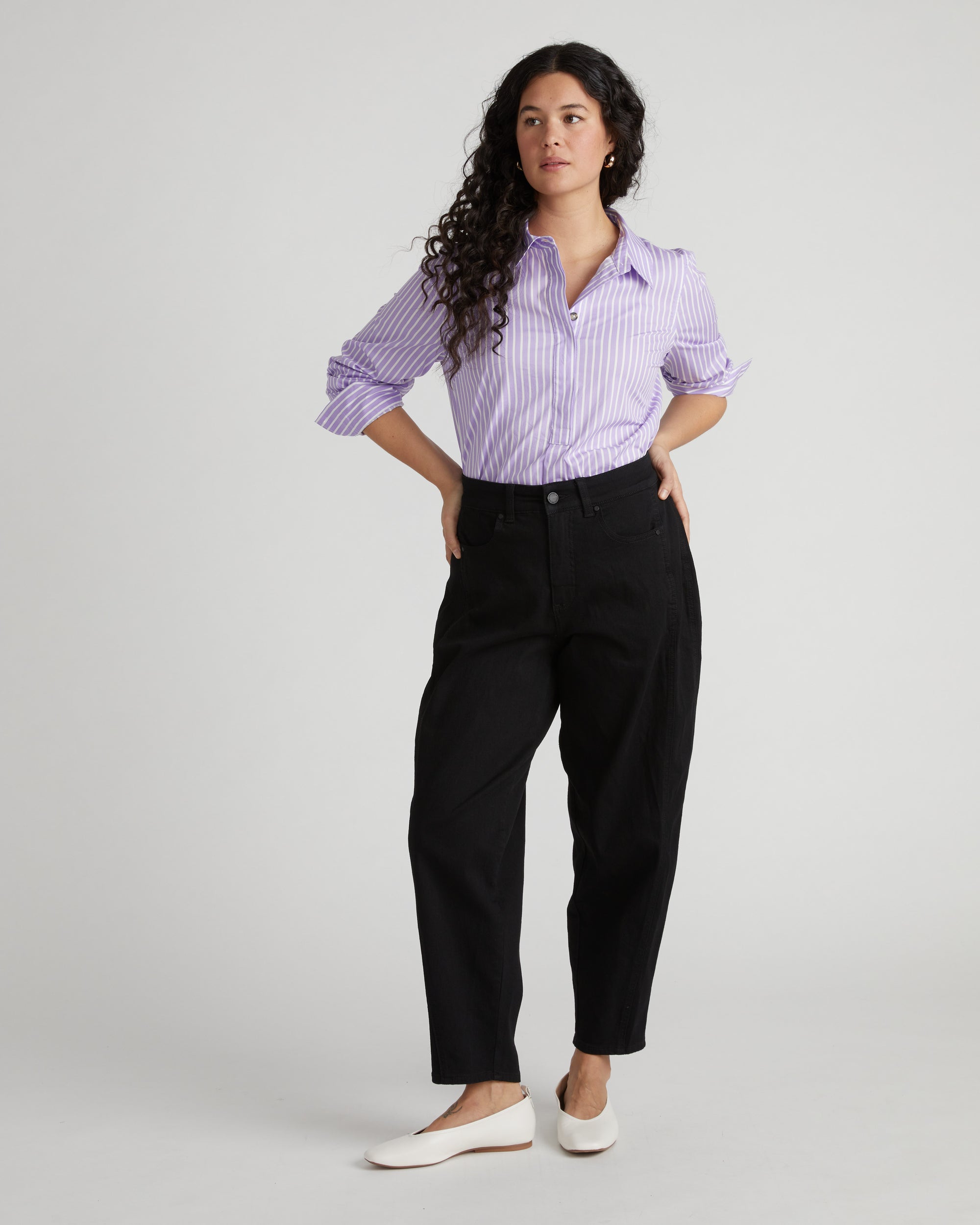 Dakota Twisted Leg Jeans - Jet Black