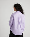 Elbe Popover Stretch Poplin Shirt Classic Fit - Lavender/White Stripe