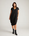 Iconic Geneva V-Neck Dress - Black