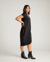 Iconic Geneva V-Neck Dress - Black