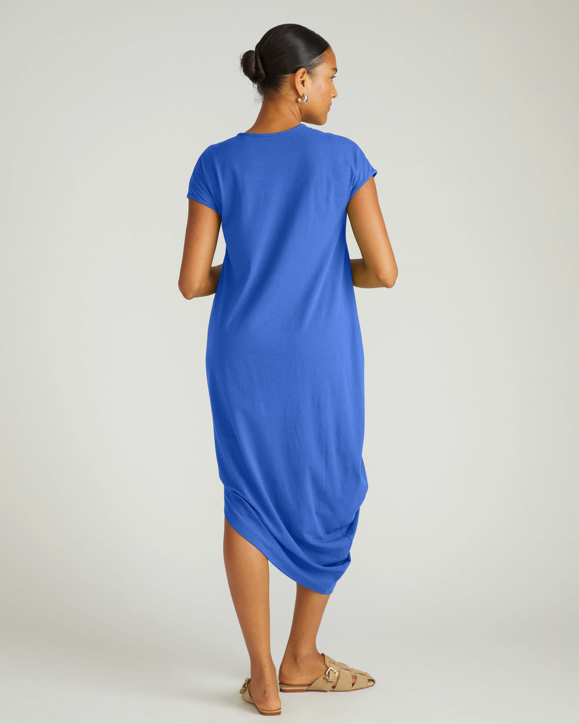 Iconic Geneva V-Neck Dress - Lapis