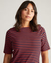 Belle Breton Stripe Jersey Dress - Navy/Red Stripe