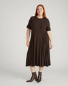 Devi Liquid Jersey Dress - Espresso