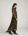 Karina Chiffon Dress - Gold Heirloom Print