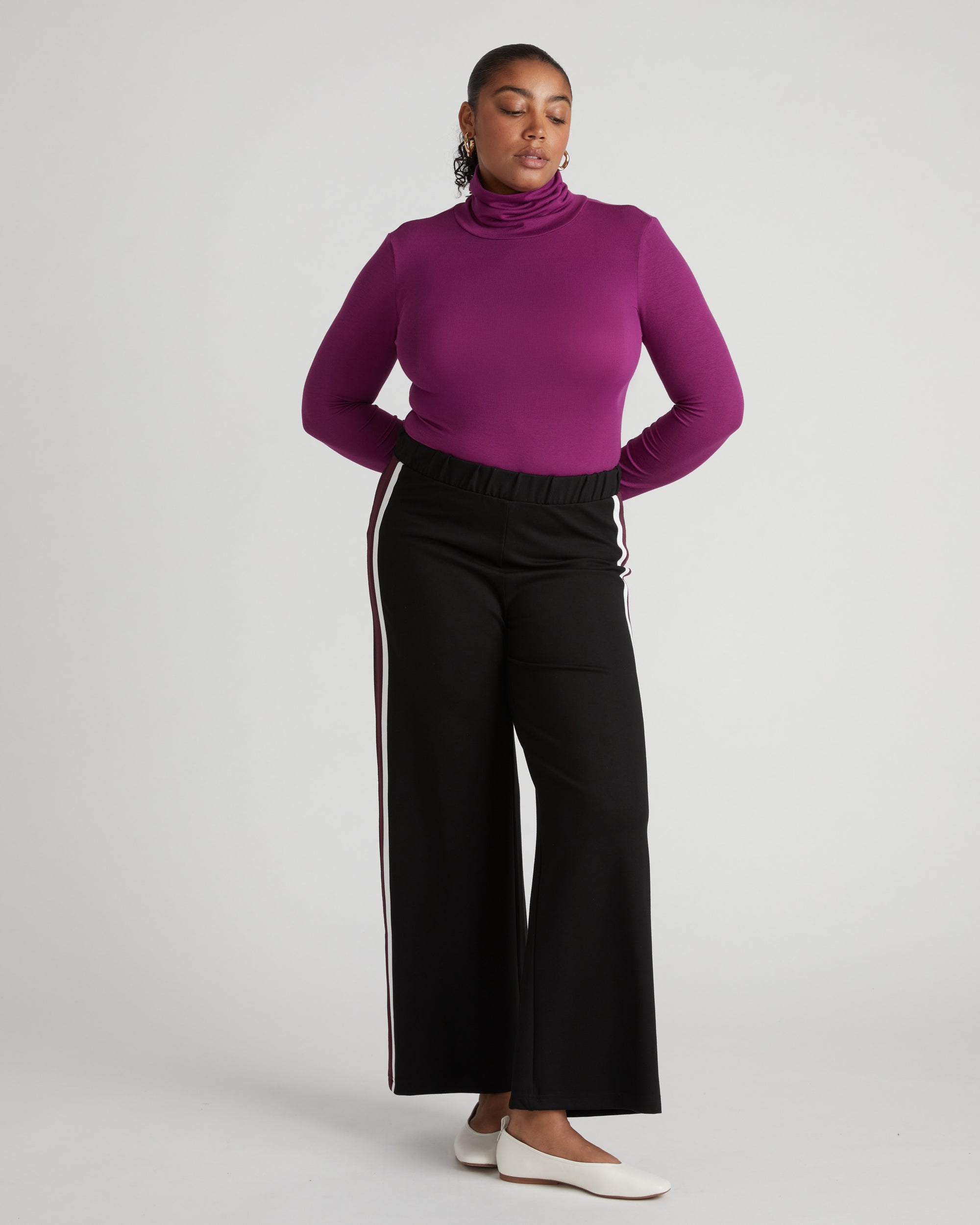 Foundation Turtleneck - Goji Berry