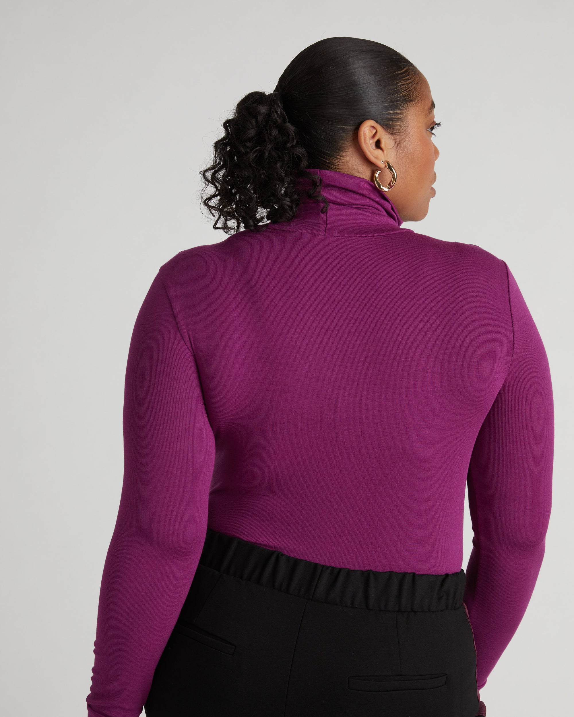 Foundation Turtleneck - Goji Berry