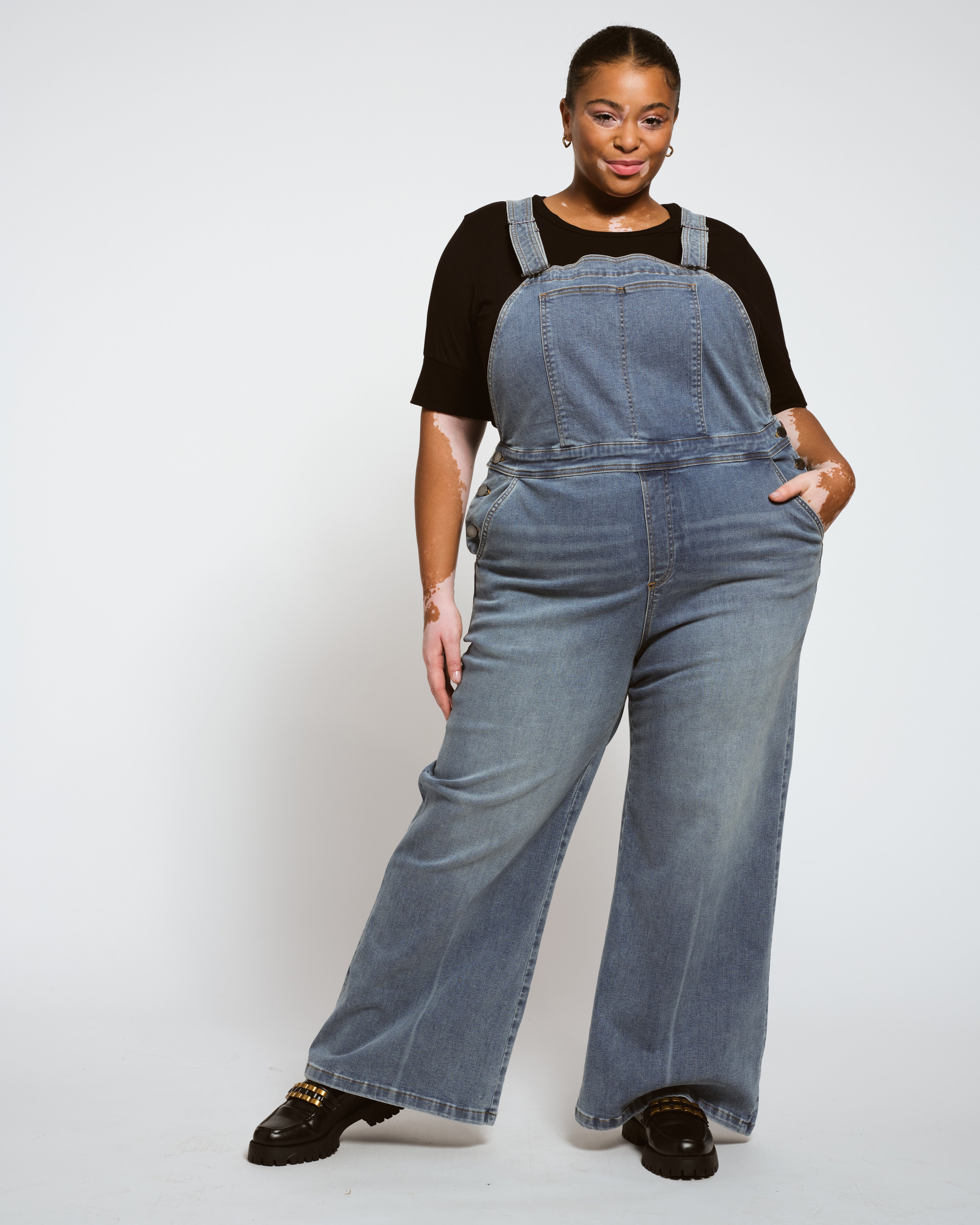 Jersey Dungarees Ladies Wide Leg Dungarees Buy White Stuff Black