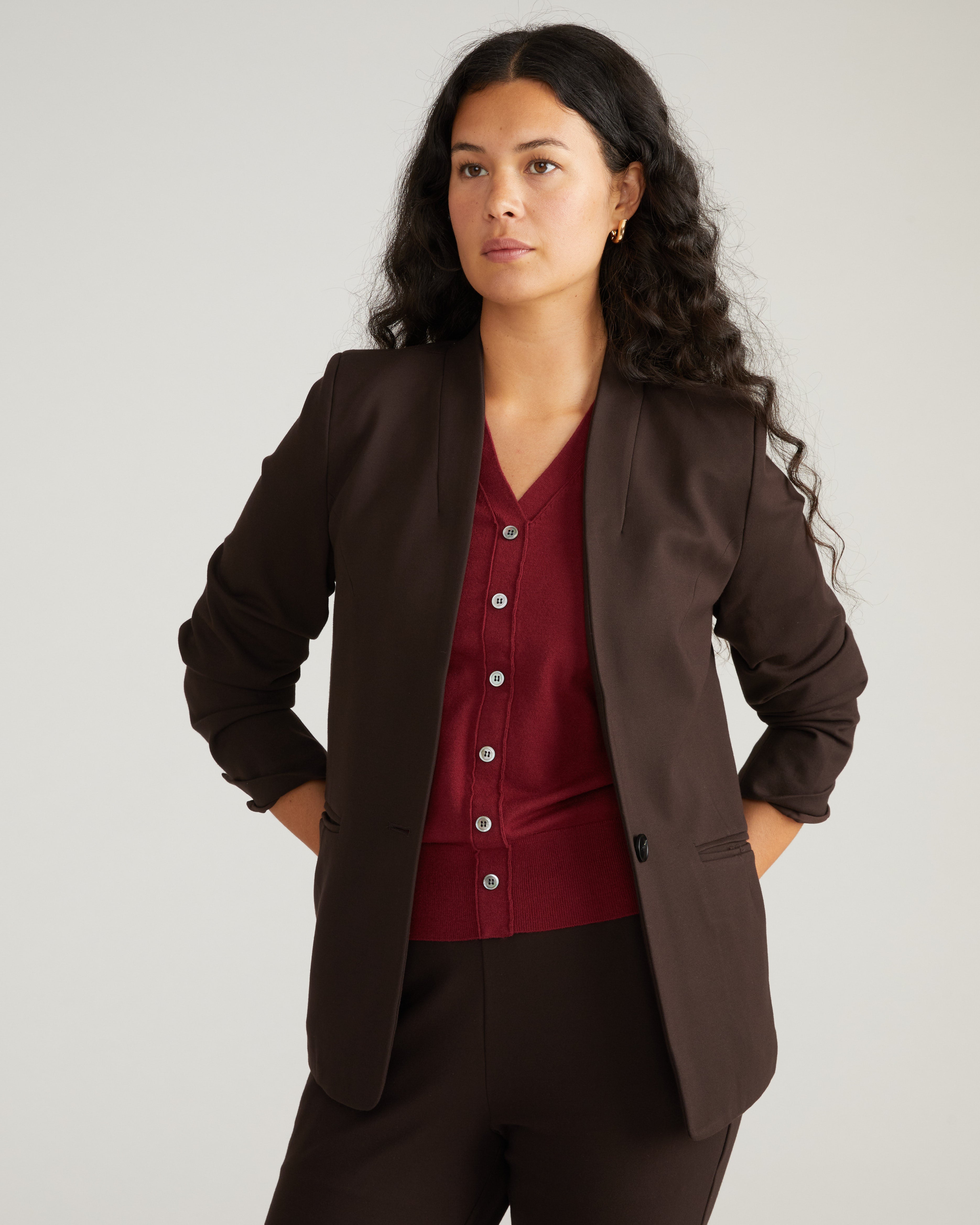 Blazer à Coupe Décontractée pour Femme | Idéal pour Mi-Saison Blazer à Coupe Décontractée pour Femme | Idéal pour Mi-Saison