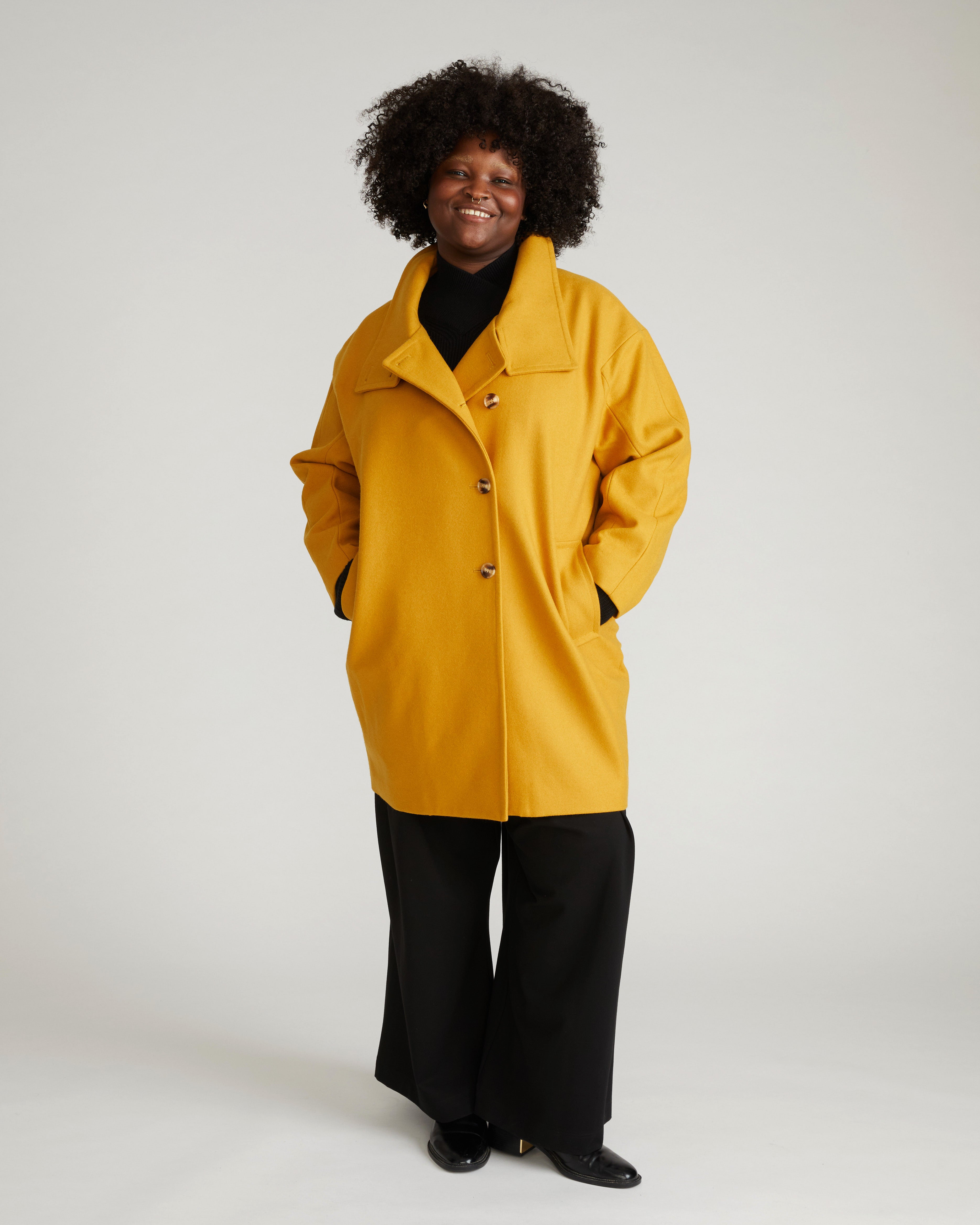 Marlo Cocoon Coat - Mustard – Universal Standard