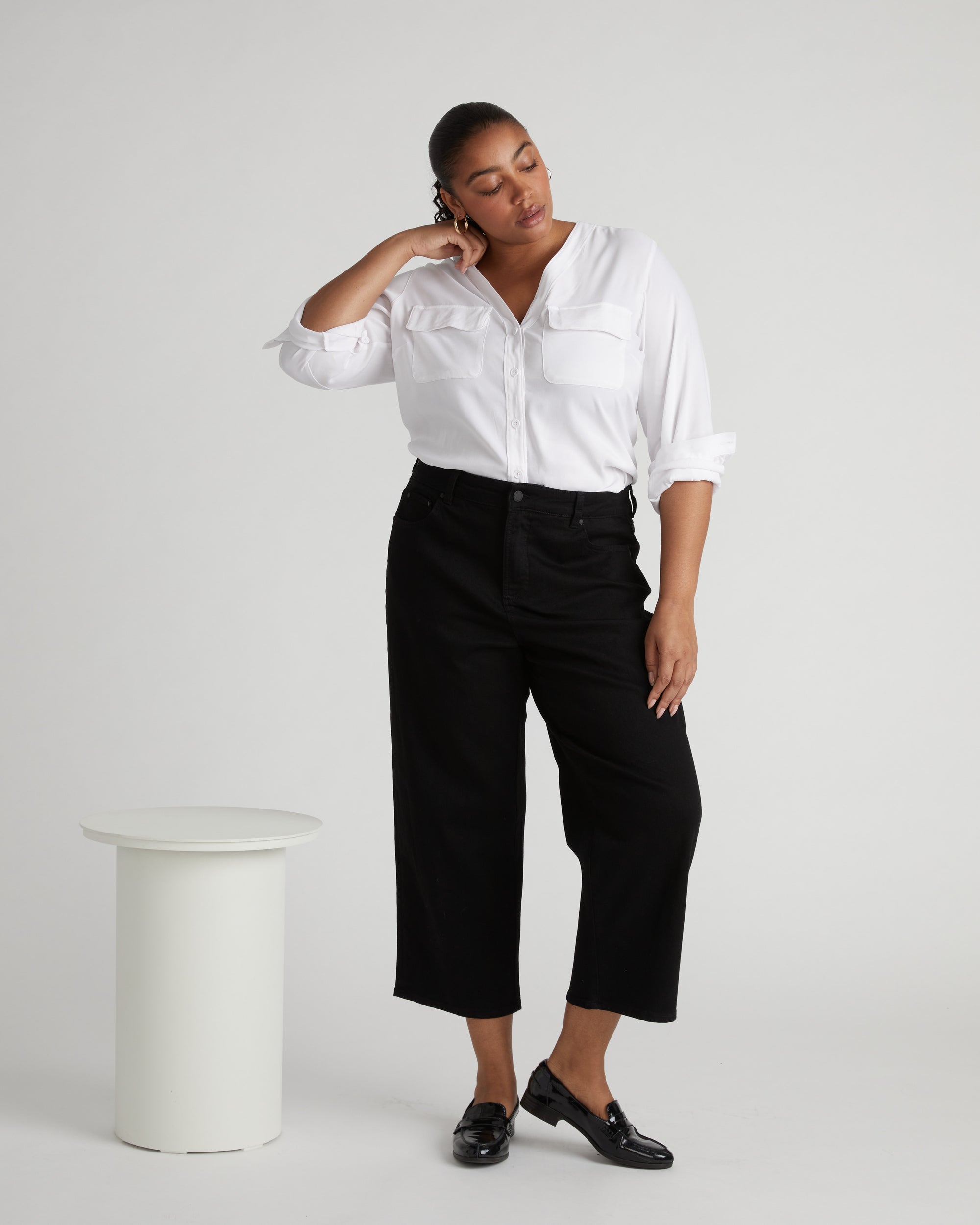 Bae Boyfriend Crop Jeans - Jet Black