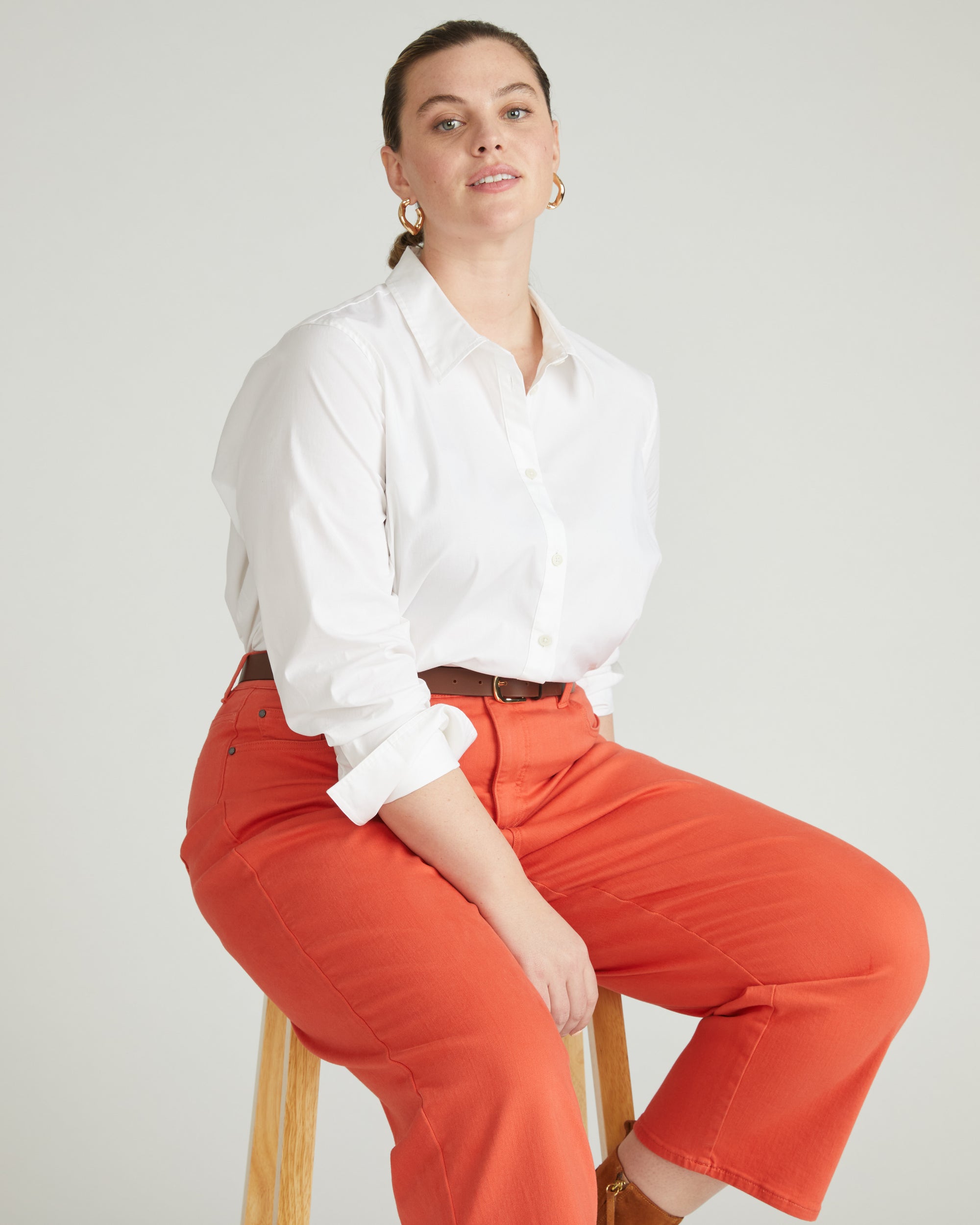 Bae Boyfriend Crop Jeans - Coral Reef