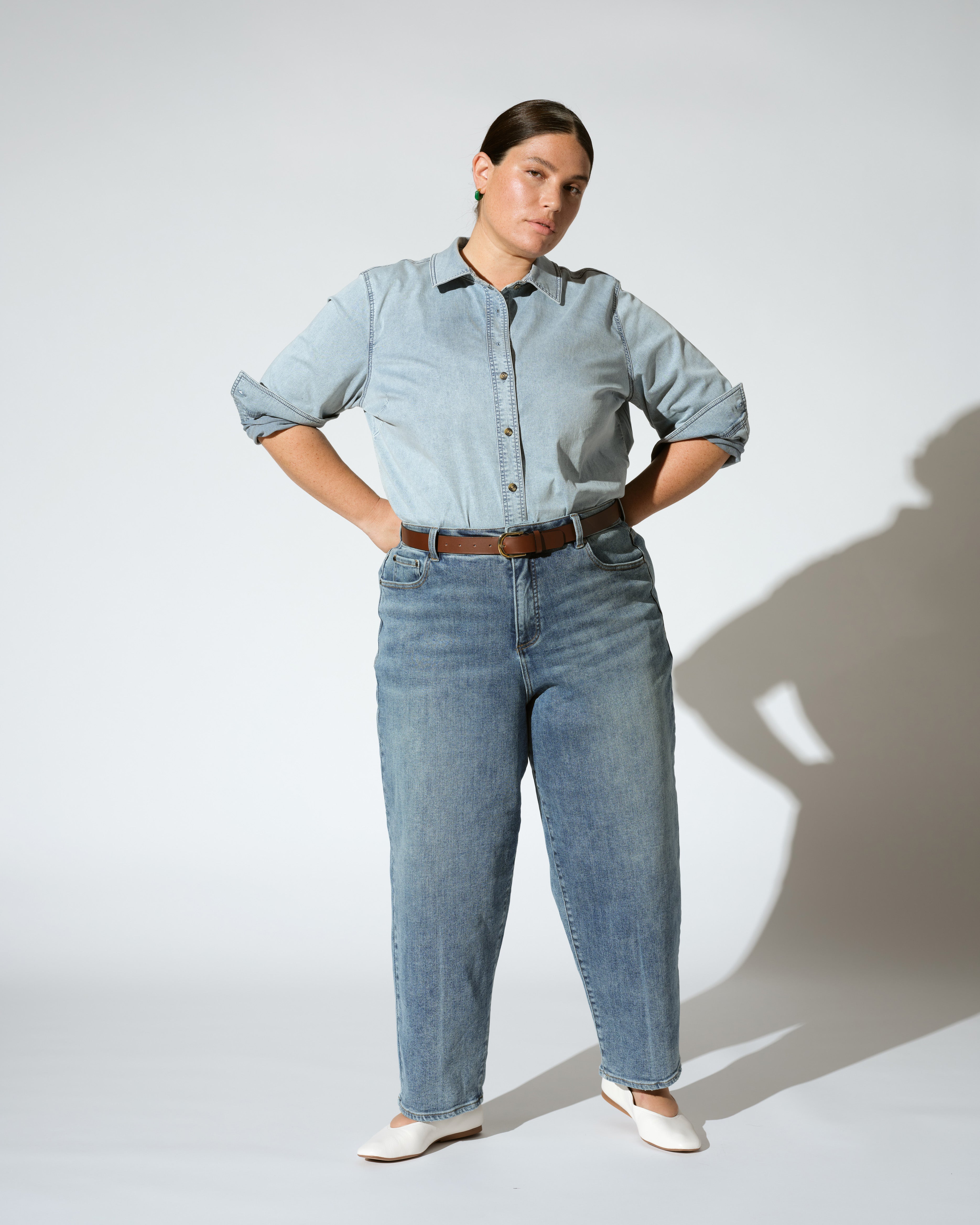 Lou High Rise Barrel Leg Jeans - Rizzo Blue – Universal Standard