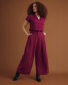 All Day Palais Wide Leg Pants - Goji Berry