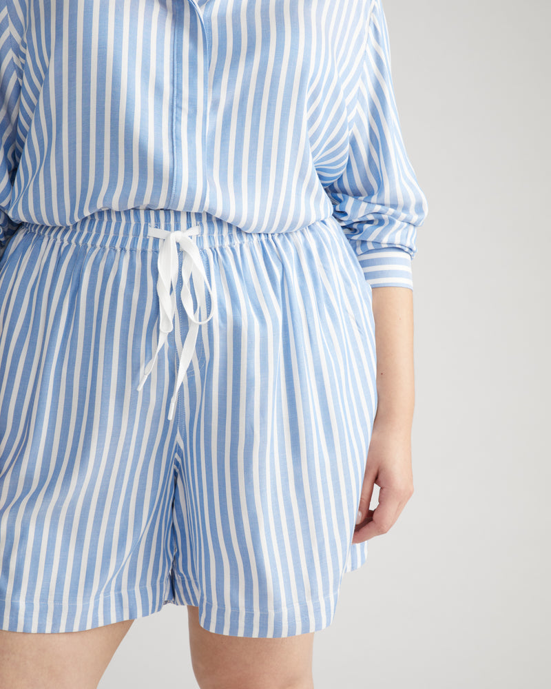 Beach Shorts - Blue/White Stripe