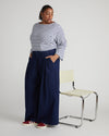 Denim Wide Leg Pant - Dark Indigo