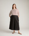 Belle Breton Stripe Jersey Tee - Ecru/Burgundy Stripe