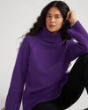 Better-Than-Wool Oversize Turtleneck Sweater - Grape